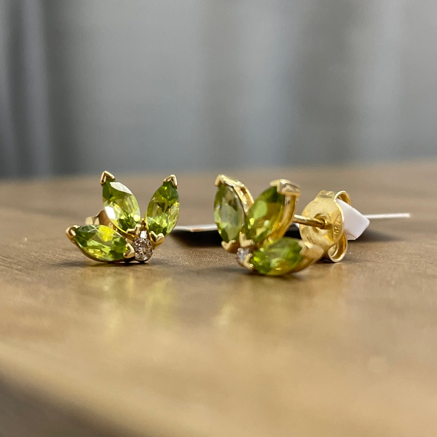 Gem of the Sun Three Stones Earrings