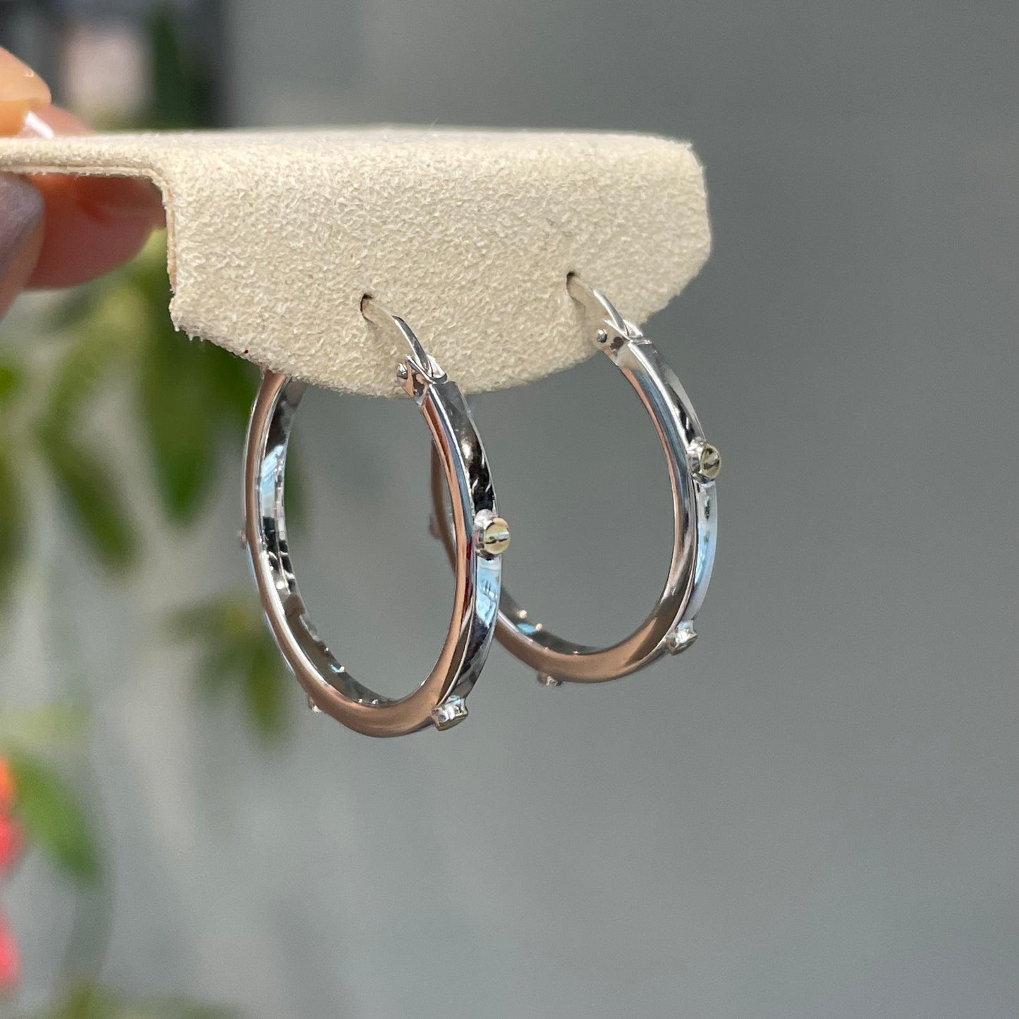 Studded Hoops